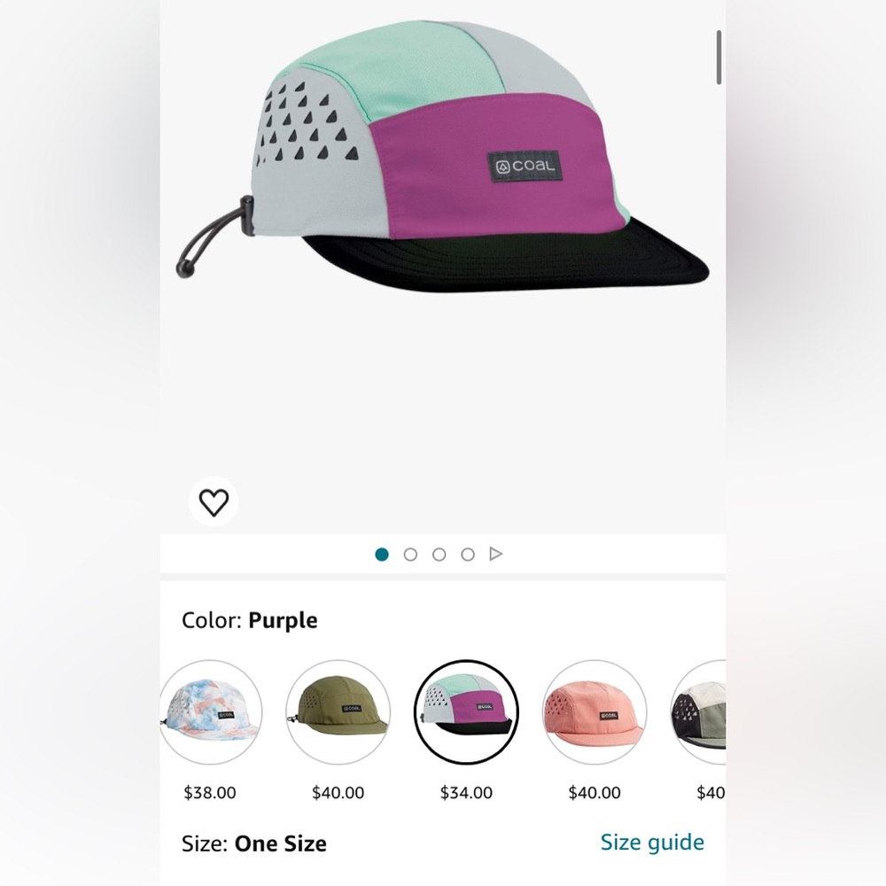 Purple Coal Provo 5-Panel Cap